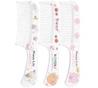 VINTORKY 3pcs Cartoon Hair Combs for Girls Simple Portable Combs Static Feature for Students and Daily Use