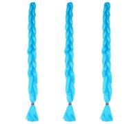 VINTORKY 3pcs Dreadlocks Wig Hairpieces Twist Jumbo Braiding Hair Synthetic Hair for Braiding Color Brown Synthetic Crochet Braid Curly Braiding Hair Extensions Braids Synthetic Fiber Blue