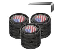 VINTORKY 3pcs Electric Guitar Volume and Tone Control Knobs American Flag Pattern Material Easy to Use Portable Knobs for Electric Guitar Replacement