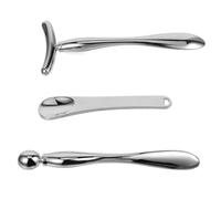 VINTORKY 3pcs Eye Massage Stick Face Roller Applicator Double-ended Eye Cream Spoon for Bags