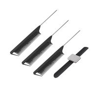 VINTORKY 3pcs Hairpin Wrist Band Tip Tails Comb Hairdressing Tool Silicone Abs Material Absorb Metal Hairpin Convenient Salon Use