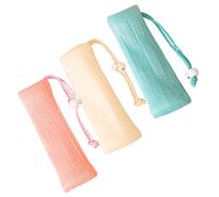 VINTORKY 3pcs Handmade Soap Bags Mesh Bar Soap Holder Saving Pouches Comfortable Texture Easy Storage