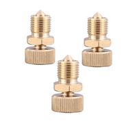 VINTORKY 3pcs High Pressure Air Bleed Valve Screw for Pump Copper Construction Pressure Release Vent for Compressors Industrial Hydraulic Systems