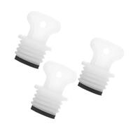 VINTORKY 3pcs Hot Water Bottle Replacement Caps Rubber Plugs Convenient to Carry Backup Options White Suitable and Adults Warm Water Bag Stopper