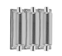 VINTORKY 3pcs Metal Double End Snare Drum Lugs 0.5cm Hole Diameter Lightweight and Abrasion Resistant Chrome Drum Hardware Parts