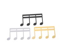 VINTORKY 3pcs Metal Music Holder Clips Music Book Page Holder Score Gold Silver Black