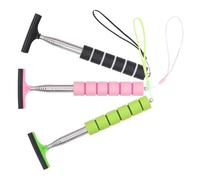 VINTORKY 3pcs Retractable Car Mirror Squeegee Car Side Mirror Using under Different Weather Conditions Practical Lightweight Stainless Steel Rubber Sponge Cleaning Tool for Drivers