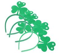 VINTORKY 3pcs Shamrock Headband Irish St Patrick's Day Hair Accessory St Patrick's Day Decorations