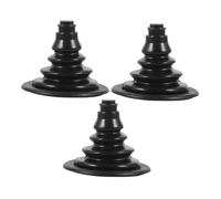 VINTORKY 3pcs Shift Cable Boot Rubber Protective Sleeve for Boats Yachts Rvs Wire Harness Cover Plate Motor Steering Cable Protector