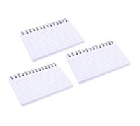 VINTORKY 3pcs Small Spiral Notepads Index Cards with Ring, Portable Pocket Notepad Made of Paper and Aluminium Alloy, Easy to Turn Pages for Note Taking and Writing Diary