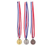 VINTORKY 3pcs Sports Medals Zinc Alloy Portable Bronze Silver Gold Awards for Competitions Lightweight Design for Easy Carrying for Sports Events Races and Incentives