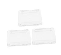 VINTORKY 3pcs Square Makeup Palette Box Lid Blush Highlighter Case Portable Empty Palette for Travel Mix Organize Cosmetics