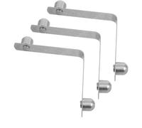 VINTORKY 3pcs Stainless Steel Crutch Spring Shrapnel Clips with V Shape Snap Clip and Secure Locking Structure, Adjustable Height Function for Walker and Crutch Mobility Use Over Longer