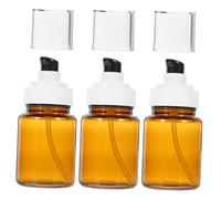 VINTORKY 3pcs Travel Bottles Pump Essential Oil Bottles Portable Cosmetic Containers Eco-Friendly Sunlight Protected Design for Travel