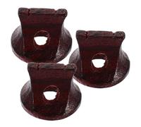 VINTORKY 3pcs Wooden Erhu Bridges Red Sandalwood Musical Instrument Accessories Practical Reusable Erhu Parts for Traditional Chinese Performance