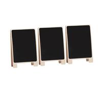 VINTORKY 3pcs Wooden Memo Boards Double-Sided Cedarwood Writing Boards 30x20cm Large Rectangle Standing Display for Office and Home Use