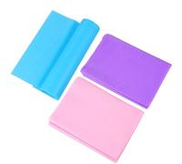 VINTORKY 3pcs Yoga Stretch Belt Elastic Resistance Band for Fitness Non Slip Grip for Stretching and Flexibility Pink Purple Blue