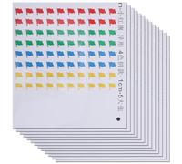VINTORKY 400pcs Flag Map Markers Stickers - Removable Colored Labels Stickers - Self Adhesive Location Labels for Travel Planning and World Map Marking 0.4"