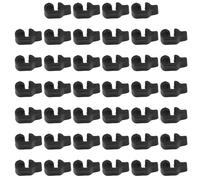 VINTORKY 40pcs Black Plastic Pet Cage Door Clips with Compact Designed and Sturdy Reliable Latch for Animal Gate Latches and Dog Crate Locks, Convenient for Home Storage and Organisation