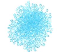 VINTORKY 450pcs Acrylic Fake Ice Cubes Reusable Decorative Ice Blocks Photography Props for Vase Fillers Lake Blue Color