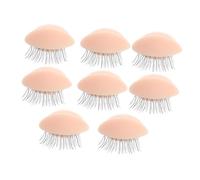 VINTORKY 4pairs Detachable Eyelash Extension Practice Mold Realistic Eye Grafting Training Tool for Beginners Durable and Easy to Use for Eyelash Application