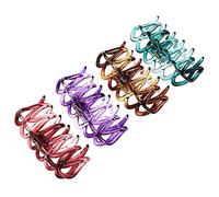 VINTORKY 4pcs Acrylic Hair Claw Clips Stylish Jaw Clips for Women for Parties Everyday Use Durable Hollow Design Random Colors Pink Purple Yellow