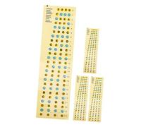 VINTORKY 4pcs Bass Scale Stickers String Bass Self-adhesive Fretboard Notes Beginner Guitar Fretboard Accessories