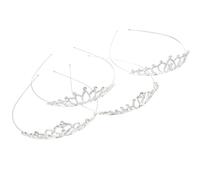 VINTORKY 4pcs Chic Rhinestone Dance Crowns Headbands for Elegant Tiara Hair Accessories Birthday Party Hairbands