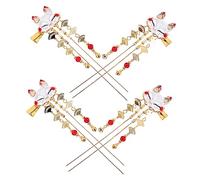 VINTORKY 4pcs Chinese Style Tassel Hairpin Ancient Design Hair Clips for Women and Teens Elegant Fox Hair Accessories for Festivals Parties and Photography