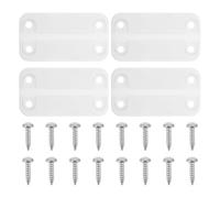 VINTORKY 4Pcs Cooler Replacement Plastic Hinges & Screws Compatible with Igloo 50-165 QT, Refrigerator Plastic Hinges, Repair Cooler Components for Ice Chest
