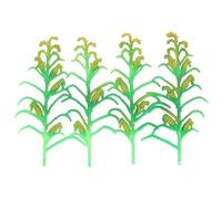 VINTORKY 4pcs Diorama Grass Tufts: Miniature Corn Stalk Plants - Farm Crops for Model Railroads - Scenic Landscaping Accessories for Sand Table Terrain