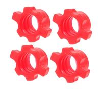 VINTORKY 4pcs Dumbbell Lock Nut Barbell Spinlock Collars PE Clips for Home Workout Fitness Equipment Versatile Barbell Bar Nuts Accessories