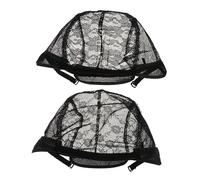 VINTORKY 4pcs Elastic Mesh Wig Caps U Type Lace Wig Nets Durable Breathable Hairdressing Accessories for All Hair Comfortable Fit for Long Straight Curly Hair