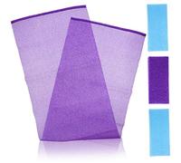 VINTORKY 4pcs Exfoliating Wash Cloths Nylon Bath Towels Gentle Dead Skin Removal Shower Cloth for Body Japanese Exfoliating