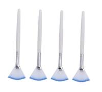 VINTORKY 4pcs Facial Mask Applicator Tools Brushes for Skin Treatment Durable Fan Mask Brushes for Smoothing for Daily Use and Reducing Waste