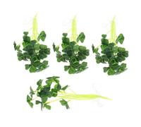 VINTORKY 4pcs Faux Silk Leaves Stems Artificial Greenery Table Decor for Home Dining Coffee Tables Wedding Party Decoration Sturdy Lifelike Leaf Ornaments