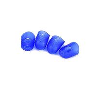 VINTORKY 4pcs Guitar Fingertip Protectors Silicone Finger Guards for Ukulele Mandolin Blue Protect Fingers While Playing Strings