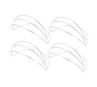 VINTORKY 4pcs Metal Headband Base for Diy Crown Frame, Bendable Hairband Support for Traditional Chinese Headdress Crafting, Coronation Headwear Accessory for Women’s Hairpieces