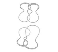 VINTORKY 4pcs Metal Thumb Picks for Acoustic Guitar Fingerpicking Tools Adjustable for Jazz Electric Bass Guitar Players