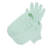 VINTORKY 4pcs Moisturizing Gel Gloves Socks Set for Women Eczema Gloves for Adults Dry Hands Relief