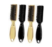 VINTORKY 4pcs Multi Functional Hair Salon Brush for Men Beard Styling and Hair Cleaning Professional Hairdressing Brush with Hanging Suitable for Barbers and Personal Use