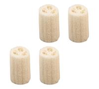 VINTORKY 4pcs Natural Loofah Wipes for Back and Body Scrubbing Deep Cleaning Bath Towels for Shower Use