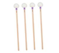 VINTORKY 4pcs Professional Drum Mallets Soft Felt Heads and Wood Handles for Musicians and Percussionists for Timpani and Snare Drums