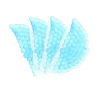 VINTORKY 4pcs Reusable Gel Ice Packs Semi Round Shape for Neck Relief and Reducing Swelling, Blue Pe Material Cold Packs for Surgical Procedure and Exercise Therapy