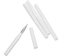 VINTORKY 4pcs Reusable Silicone Lip Brushes with Lids for Precise Product Application, Easy to Carry Lip Applicator Wands, for Work and Travel Makeup Use