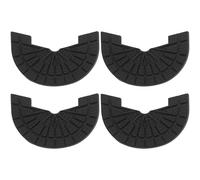 VINTORKY 4pcs Rubber Heel Taps for Shoes - Boot Sole Replacement Pads - 5/32" Thick Non-Slip Heel Plates with Self-Adhesive Backing - DIY Sole Protector for Sneakers or Footwear