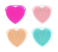 VINTORKY 4Pcs Silicone Facial Brush Manual Dual Head Cleansing Tool for Deep Cleaning and Massaging for Women Home Use