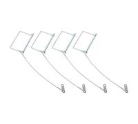 VINTORKY 4pcs Trailer Hitch Locking Pins with Chain: Anti-Lost Quick Release Locking Ring - 11.5x6cm/4.53x2.36in Boat Trailer Hitch Safety Pin with Wire for Farm Tractor Coupler