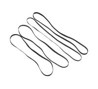 VINTORKY 4pcs Turntable Replacement Belts Set for Phonograph Vinyl Record Player, Folded Rubber Drive Belts Mixed Sizes 225mm-278mm Width 4-5.7mm, Compatible Retro Gramophone and Vcr Playback Devices