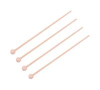 VINTORKY 4Pcs Wooden Mallets Set Natural Wood Drum Sticks for Marimba Xylophone for Musical Development Rhythm Improvement
